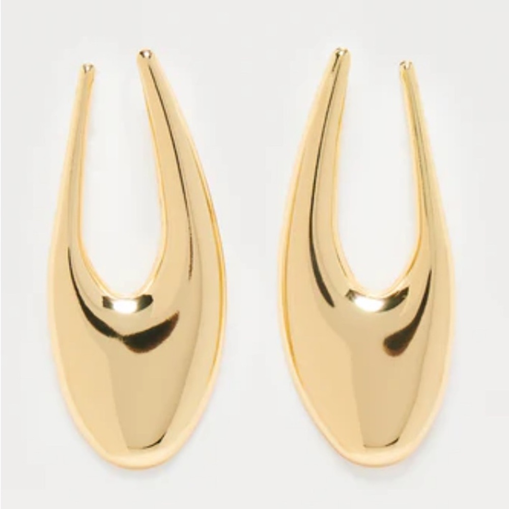 Elegant Gold Drop Earrings - Picture 1 of 4